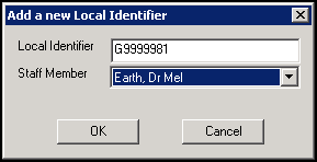 Add new Local Identifier