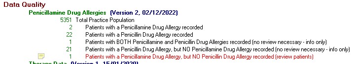 Penicillamine Drug Allergy Reporting Lines